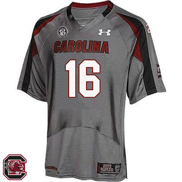 Men South Carolina Gamecocks #16 Bailey Hart College Football Jerseys Sale-Gray